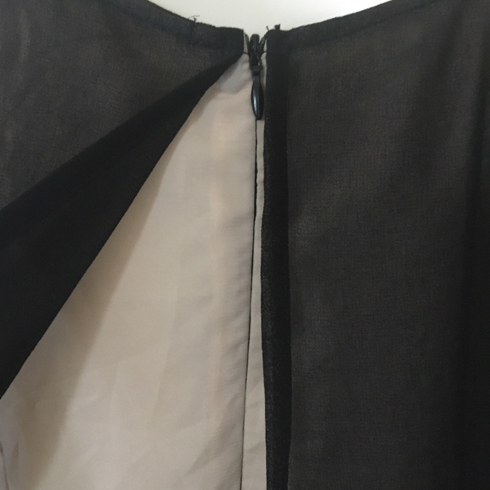 The Impecable Pig | Black Chiffon Dress, Medium - Picture 7 of 16
